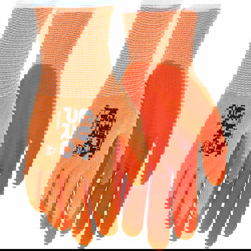 Cut, Puncture & Abrasive-Resistant Gloves: Size L, ANSI Cut A6, ANSI Puncture 3, Nitrile, 13-Guage Knit